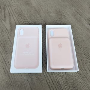 Apple iPhone XS Smart Battery Pink Sand Case